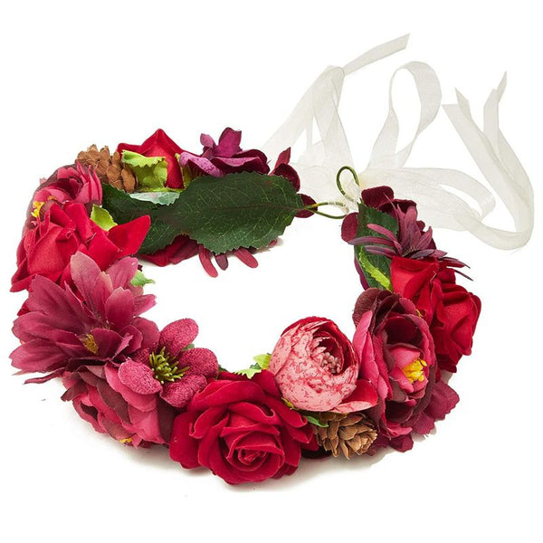 Find A Wholesale red flower crown For Glamor And Style 