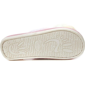 Fuzzy Flip Flops for Women, Pastel Tie Dye Slide Slippers (L, US Size 9)