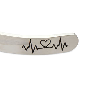 Inspirational Wrist Cuff Bracelet for Women, It’s a Beautiful Day to Save Lives (2.6x2 In)