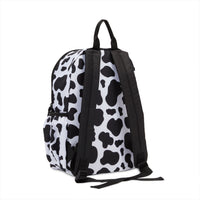 Mini Cow Print Backpack for Women and Girls (12.5 x 4.5 x 15 In)