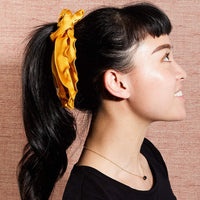 6-Piece Hair Scrunchies, Satin Silk Chiffon Elastic Hair Bands Scarfs Ties Secure Ponytails
