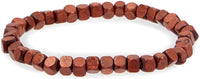 4 Pack Wood Bead and Leather Bracelets for Mens Jewelry Accessories, 4 Designs