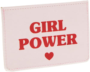 Card Holders for Women, Girl Power (4.25 x 2.8 in, 3 Pack)