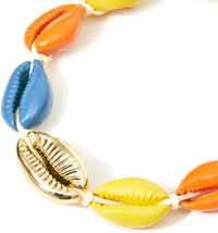 Natural Puka Shell Choker Necklace & Bracelet Set, VSCO Girl Jewelry Trend (2 Piece)