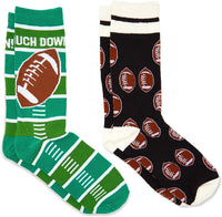 Football Crew Socks for Men and Women, Novelty Socks (One Size, 2 Pairs)