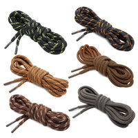 6 Pairs Round Boot Shoelaces, Heavy Duty Laces for Work Boots and Hiking Shoes (47 In)