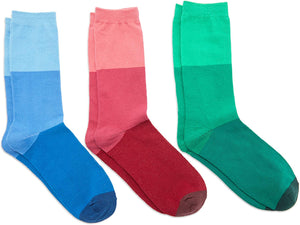 Men's Dress Socks with 5 Colorful Fun Block Patterns (Size 8-11, 5 Pairs)