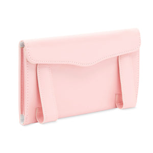 Pastel Pink Sun Visor Tissue Holder, 12 Bags of Refill Tissues, 24 Sheets Each (2 Pack)