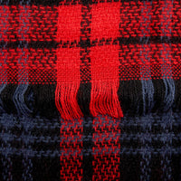 Red Plaid Blanket Scarf, Shawl Wrap for Women (53 Inches)