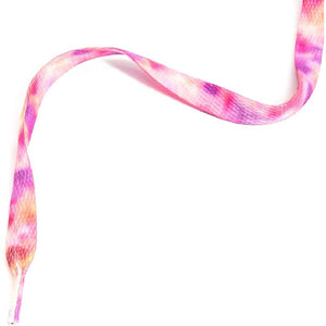 Flat Shoe Laces, Tie-Dye Lace Set for Sneakers (6 Designs, 47 In, 6 Pairs)
