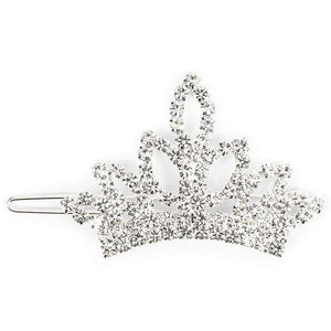 2.5 x 1.4 Inch Dog Crown with White Rhinestone, Small Pet Tiara (2 Pack)