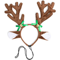 Reindeer Antlers for Dogs, Pet Christmas Costume (2 Pack)