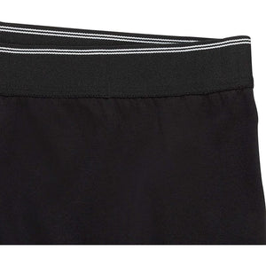 Long John Thermal Set Underwear for Men, Black Waffle Knit Pajamas (XL)