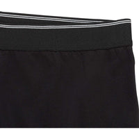Long John Thermal Underwear Set for Men, Black Waffle Knit Pajamas (M)