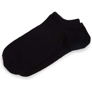 No Show Bamboo Socks for Men (Black, 7 Pairs, US M 7-10)