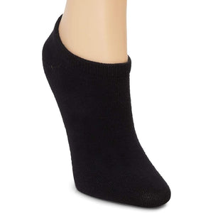 No Show Bamboo Socks for Men (Black, 7 Pairs, US M 7-10)
