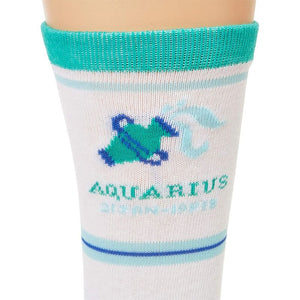 Zodiac Gifts, Aquarius Socks (Unisex, 2 Pairs)