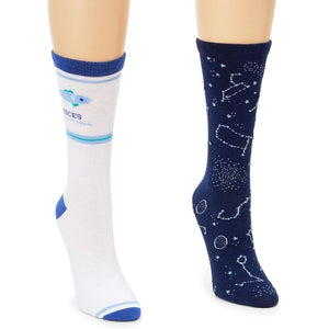 Zodiac Gifts, Pisces Socks (Unisex, 2 Pairs)