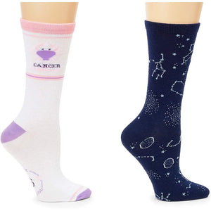 Zodiac Gifts, Cancer Socks (Unisex, 2 Pairs)