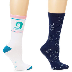 Zodiac Gifts, Virgo Socks (Unisex, 2 Pairs)