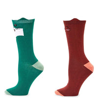 Cat Crew Socks for Women, Novelty Gift Set (One Size, 7 Pairs)