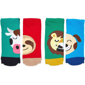 Animal Crew Socks for Men and Women, Novelty Socks (One Size, 7 Pairs)