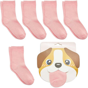 Dog Lovers Socks for Girls, Novelty Party Favors (One Size, 6 Pairs)