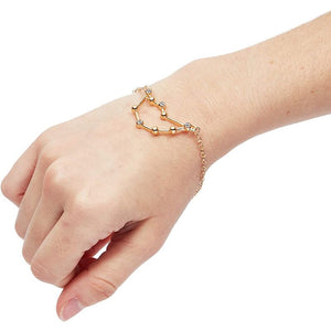 Capricorn Zodiac Necklace and Bracelet, Astrology Jewelry Sets for Women