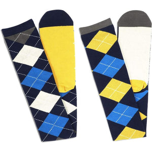 Knee High Argyle Golf Socks for Women, 2 Colors (2 Pairs)