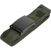 Military Web Belt with Metal Buckle for Men, 4 Colors (4 Pack)