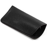 Eyeglass Pouch in Faux Pebble Leather (Black, 2 Pack)