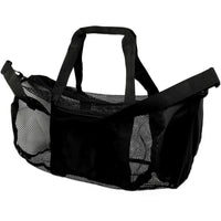 Black Mesh Duffle Bags with Adjustable Strap, Pocket (2 Pack)