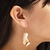 Zodaca Puka Shell Earrings for Women (4 Pairs)