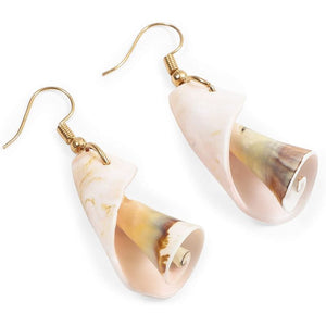 Zodaca Puka Shell Earrings for Women (4 Pairs)