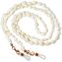 Eyeglass Accessories for Women, Pearl and Shell Chains (2 Pack)