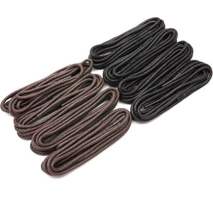 Shoe Laces for Men's Dress Shoes and Boots (Black, Brown, 35 In, 8 Pairs)