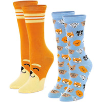 Dog Crew Socks for Men and Women, Novelty Gift Socks (One Size, 2 Pairs)