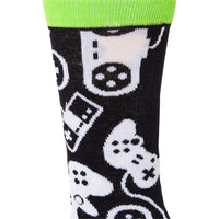 Video Game Lovers Crew Socks for Girls, Fun Gift Set (One Size, 2 Pairs)