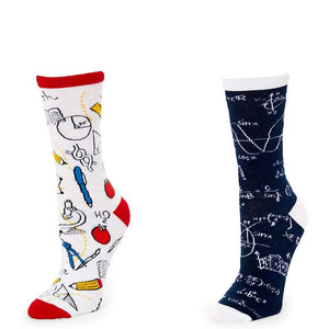 Math Socks for Men and Women, Perfect for Teachers (One Size, 2 Pairs)