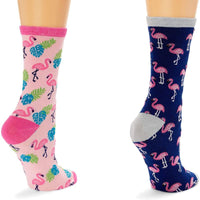 Pink Flamingo Socks for Women and Men, Novelty Sock Set (One Size, 2 Pairs)