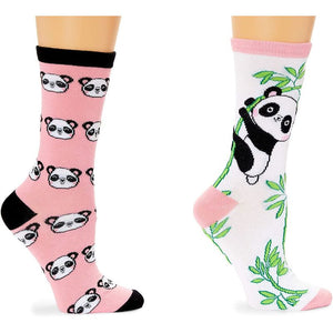 Panda Socks for Women and Men, Novelty Sock Set (One Size, 2 Pairs)