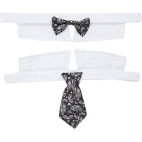 Dog Suit Collars and Bow Ties, Puppy Costume for Small Dogs Under 10 lbs (4 Pieces)
