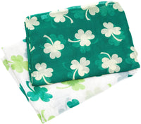 Clover-Theme Infinity Scarf Set for Women, St Patrick's Accessories (2 Pack)