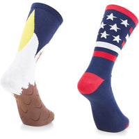 Patriotic Socks for Men, 4th of July Socks, Team USA (3 Pairs, US M 7-10)