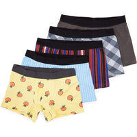 Boxer Brief Underwear for Men in 5 Designs (Size Large, 5 Pack)